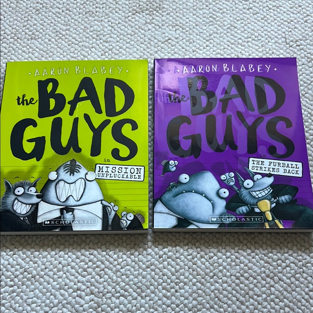 The Bad Guys Book Set - Green and Purple Covers